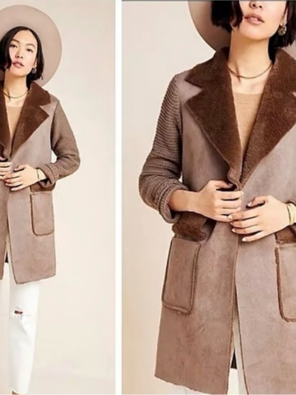 Anthropologie piper sweater coat